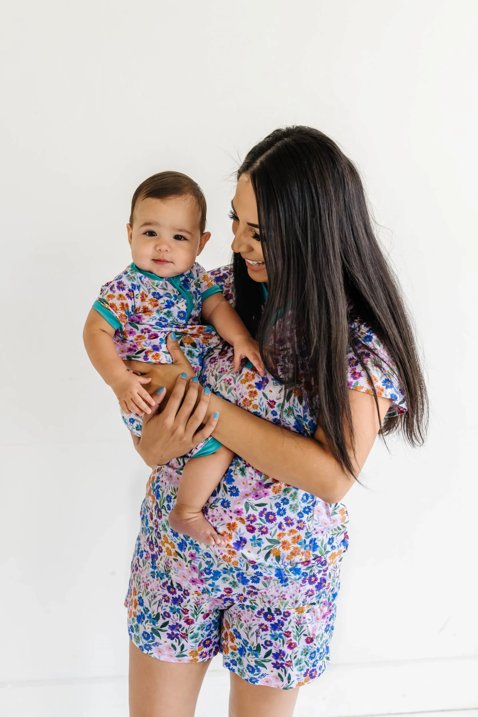 Little Sleepies Sweet Pea Floral Women's S/S Top w/Shorts Pajama Set