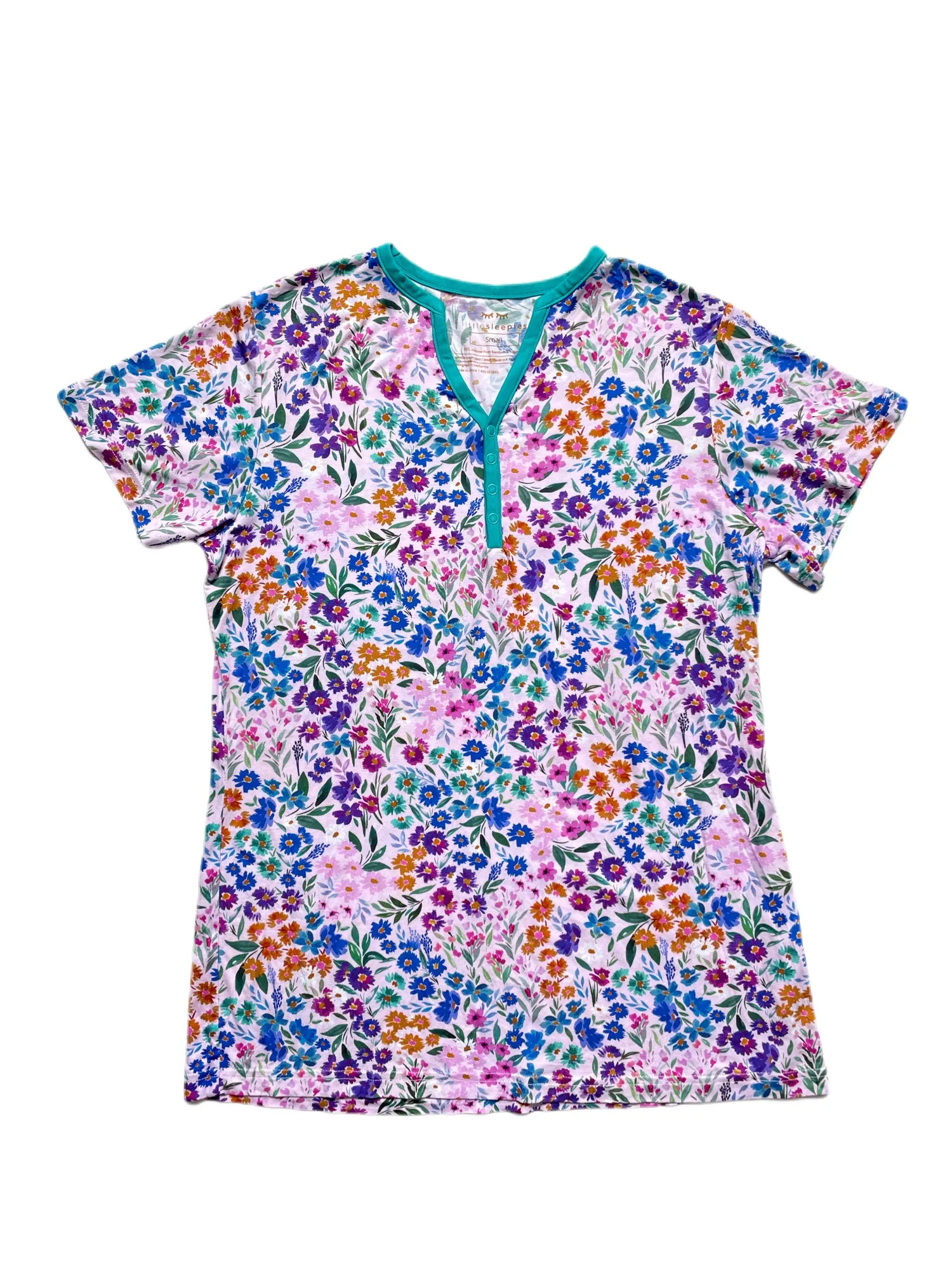 Little Sleepies Sweet Pea Floral Women's S/S Top w/Shorts Pajama Set