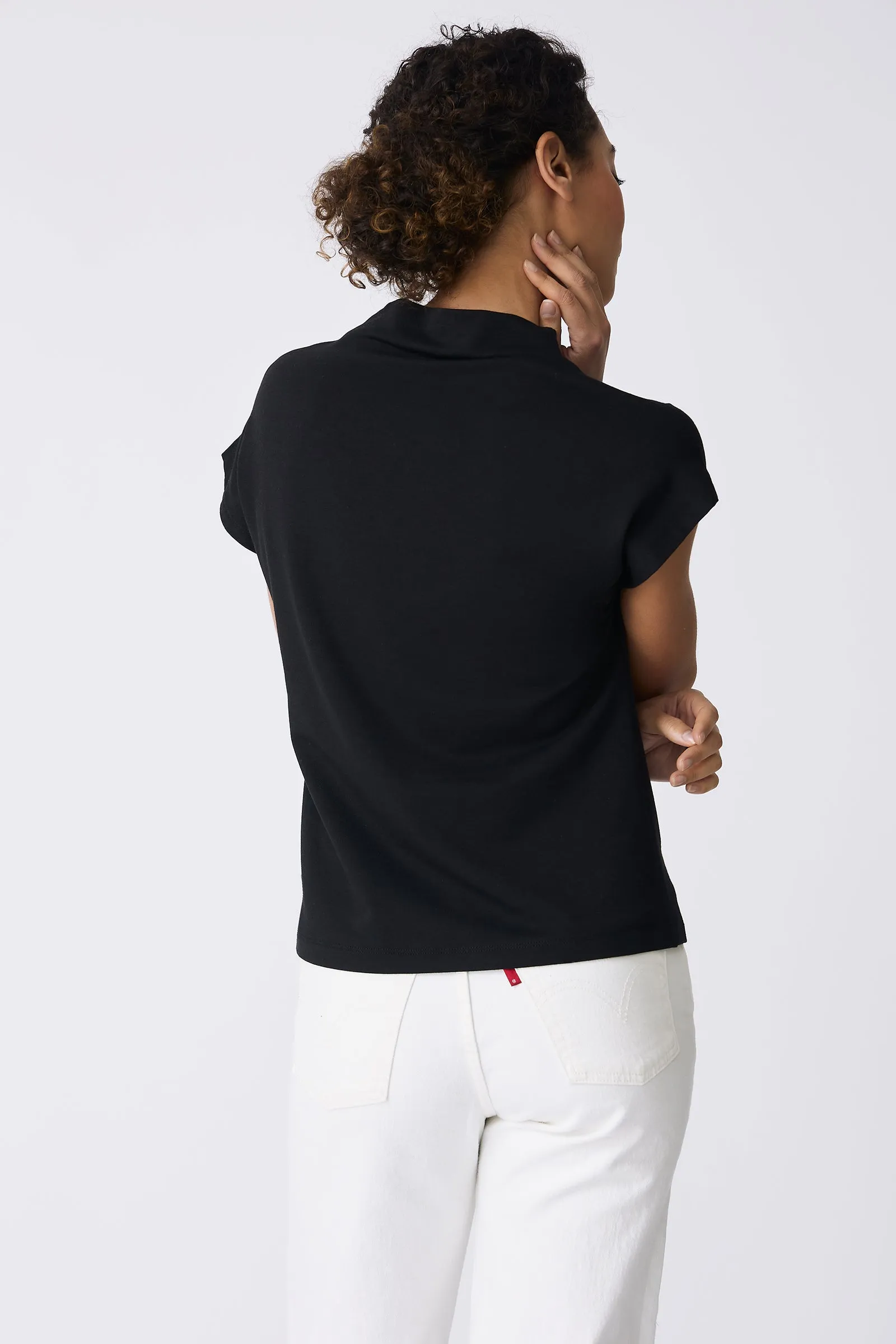 Luca Cowl Top - Black