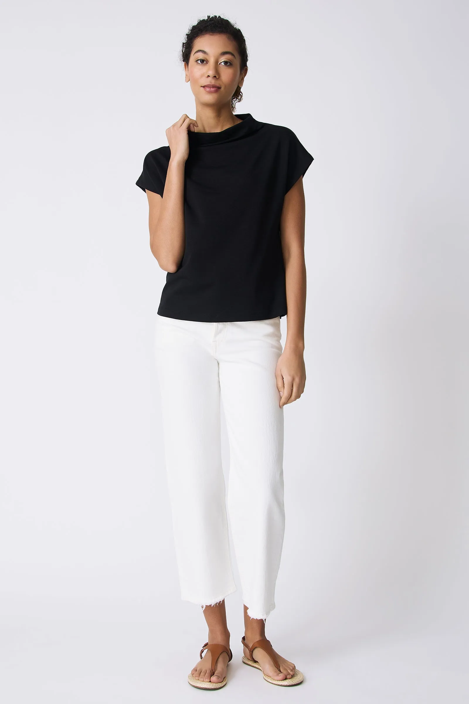 Luca Cowl Top - Black