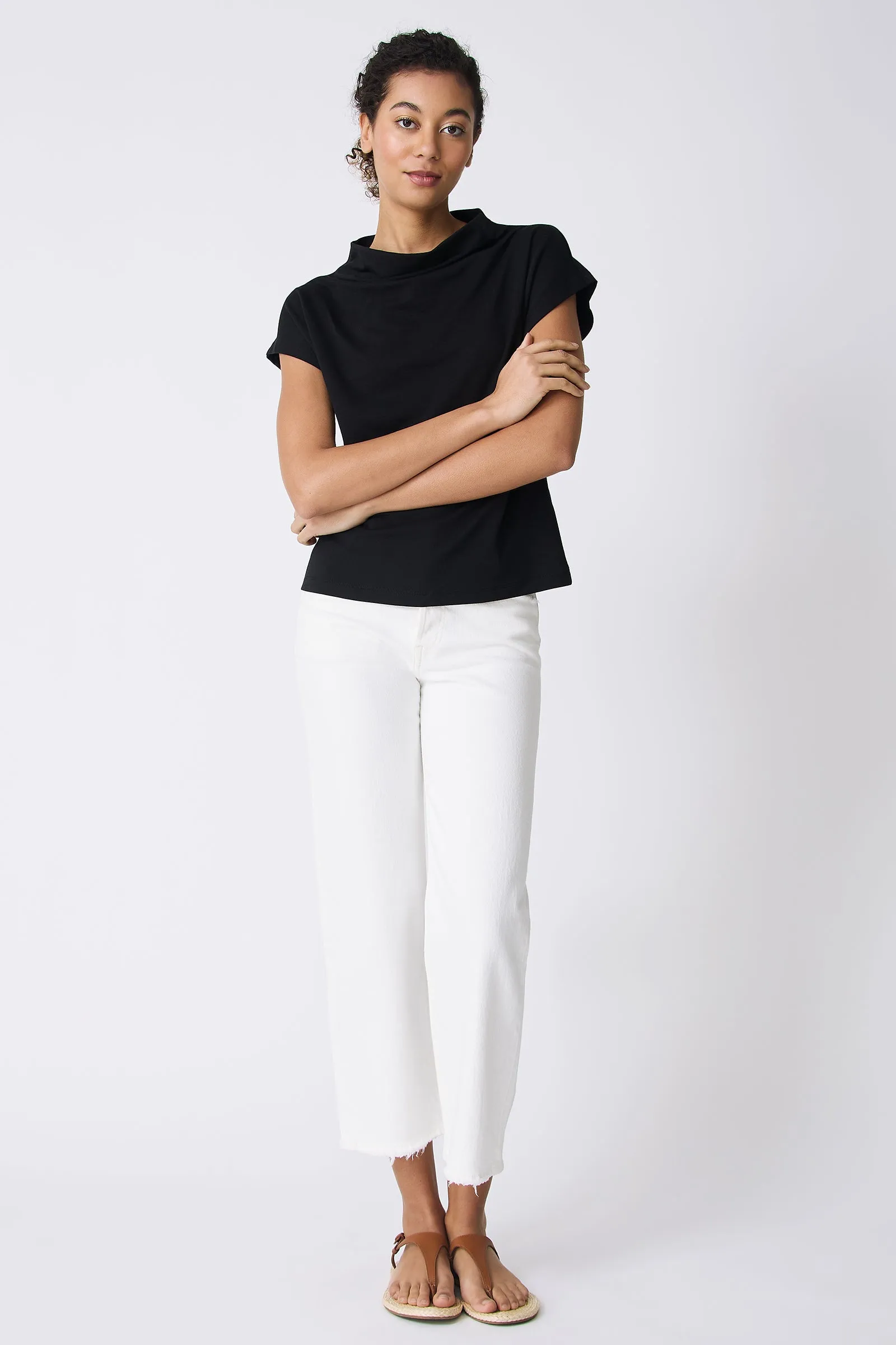 Luca Cowl Top - Black