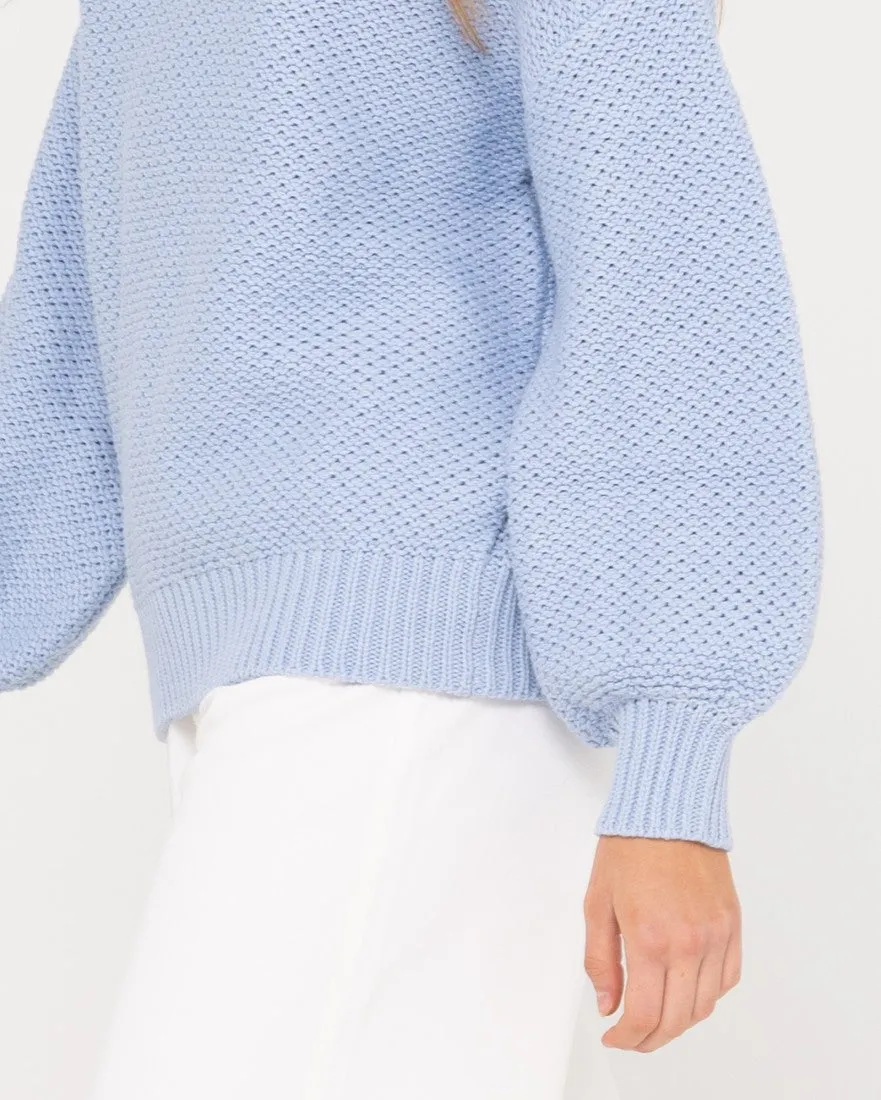 Marlow Relaxed Chunky Mock Neck Knit