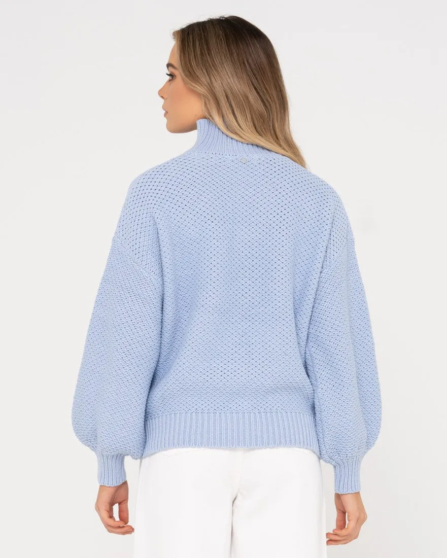 Marlow Relaxed Chunky Mock Neck Knit
