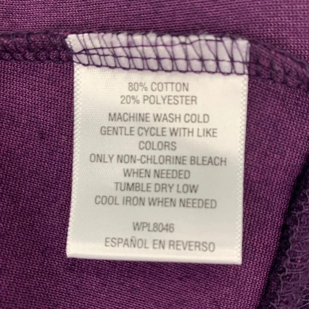 Marquis Purple Velour Full Zip Mock-Neck Petite Women's Jacket
