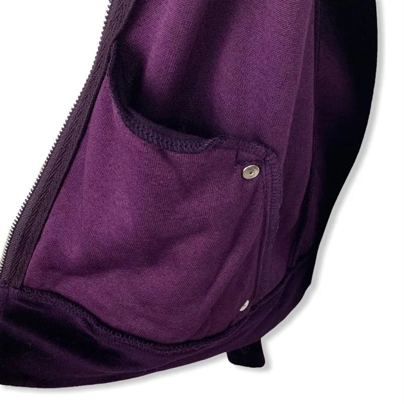 Marquis Purple Velour Full Zip Mock-Neck Petite Women's Jacket