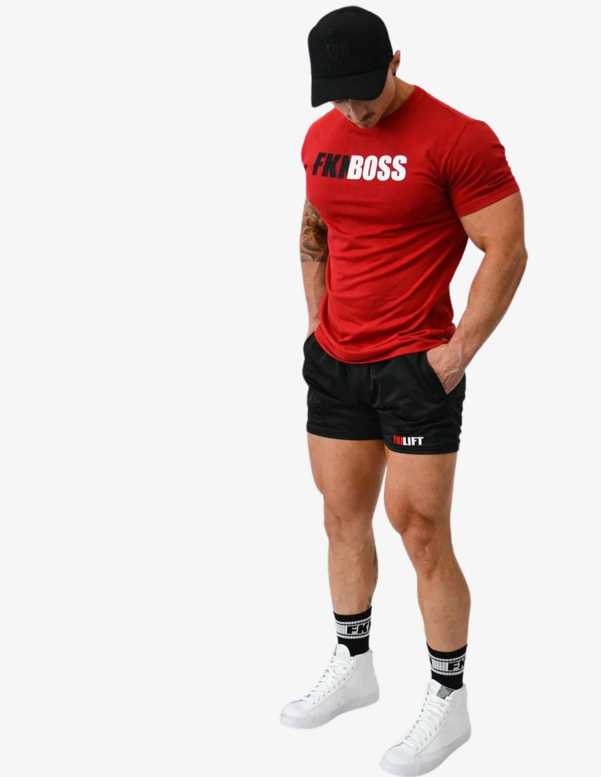 MEN'S GYM T-SHIRT | FKNBOSS | RED