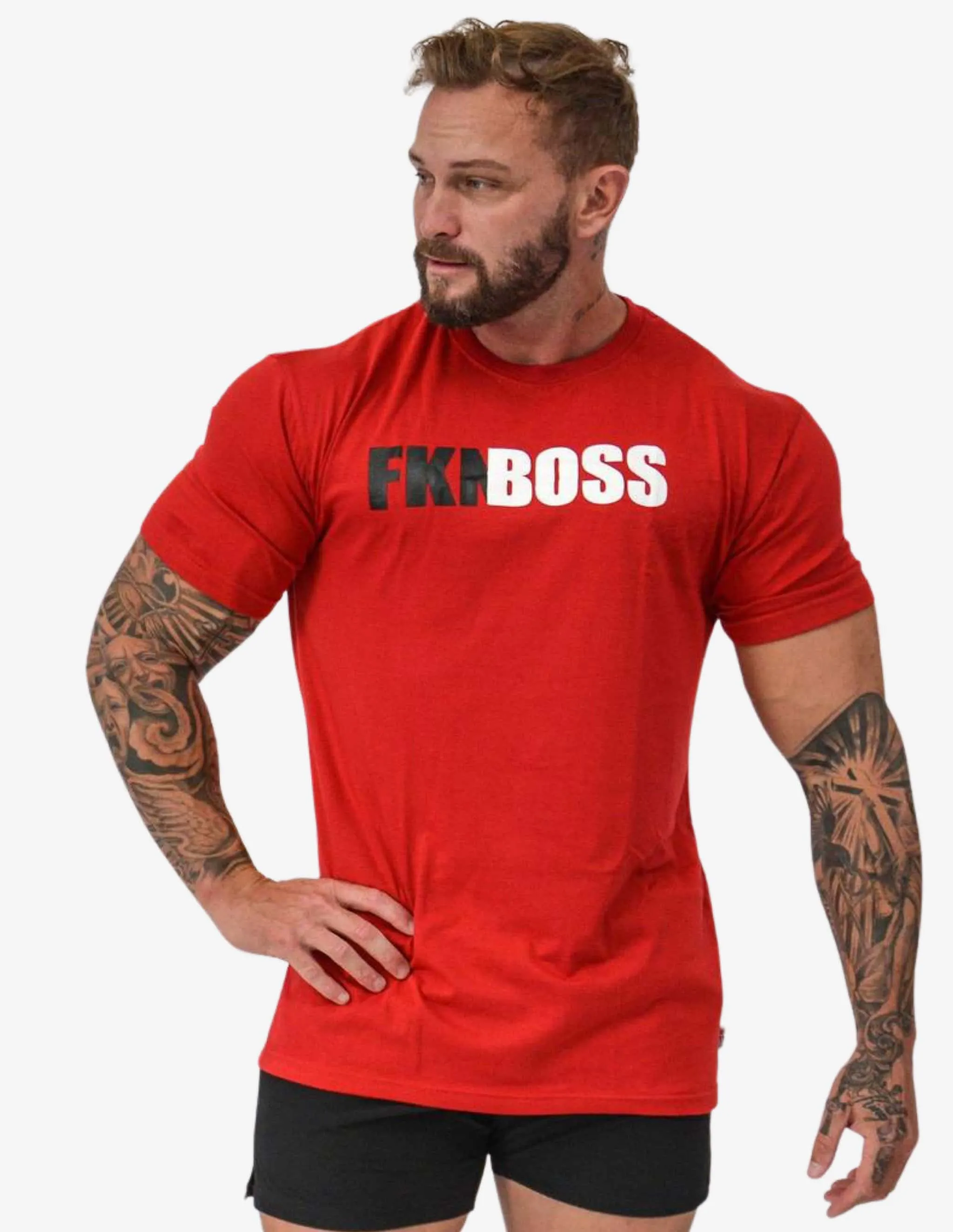 MEN'S GYM T-SHIRT | FKNBOSS | RED