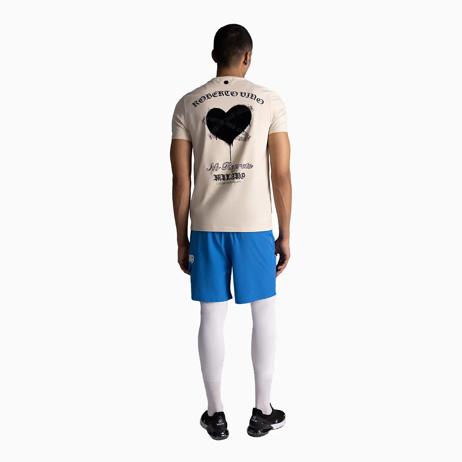 Men's Heart Crew Neck T Shirt