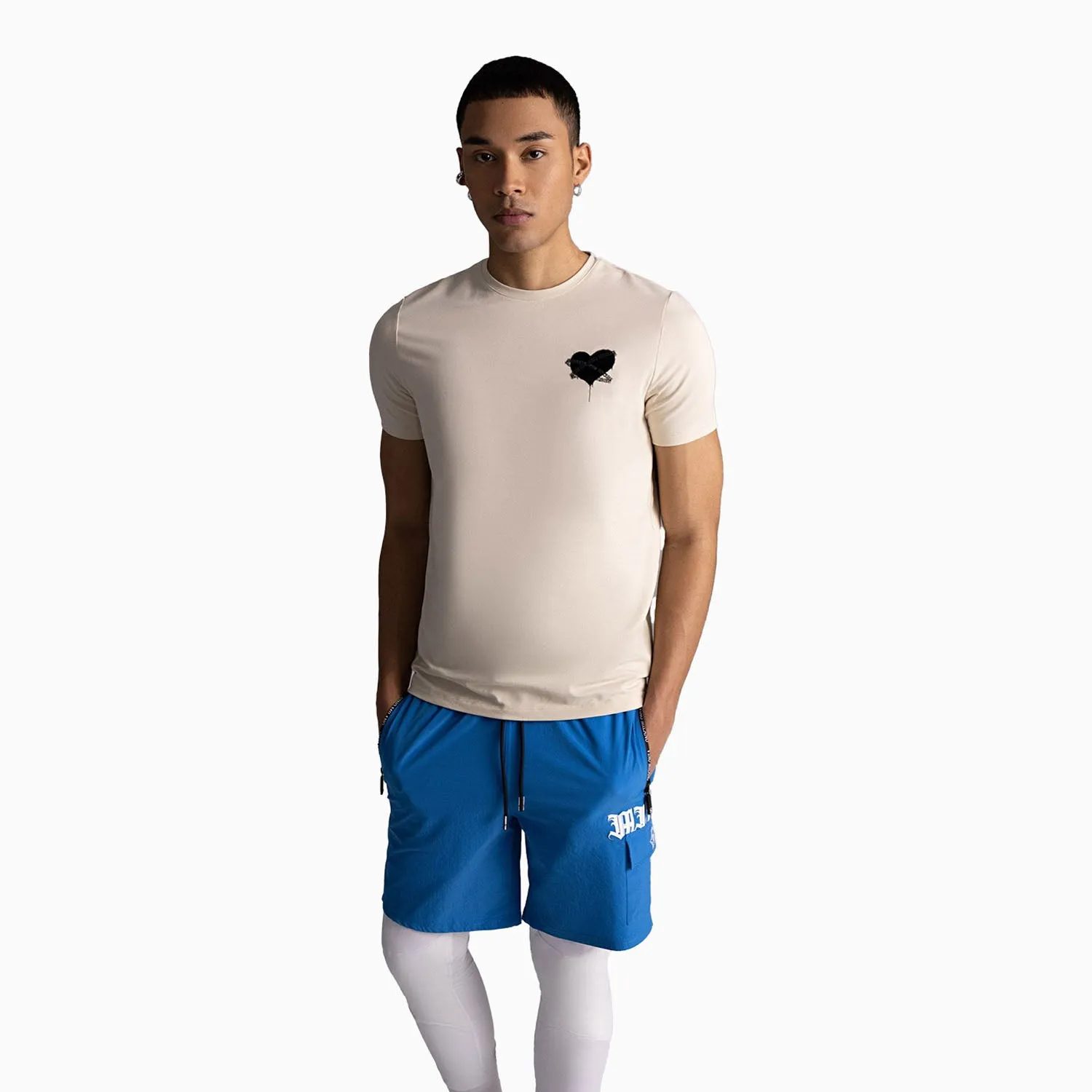 Men's Heart Crew Neck T Shirt