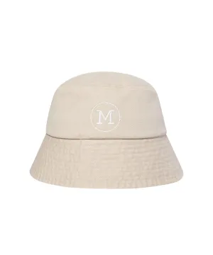 Monday Flow Cotton Bucket Hat - Beige