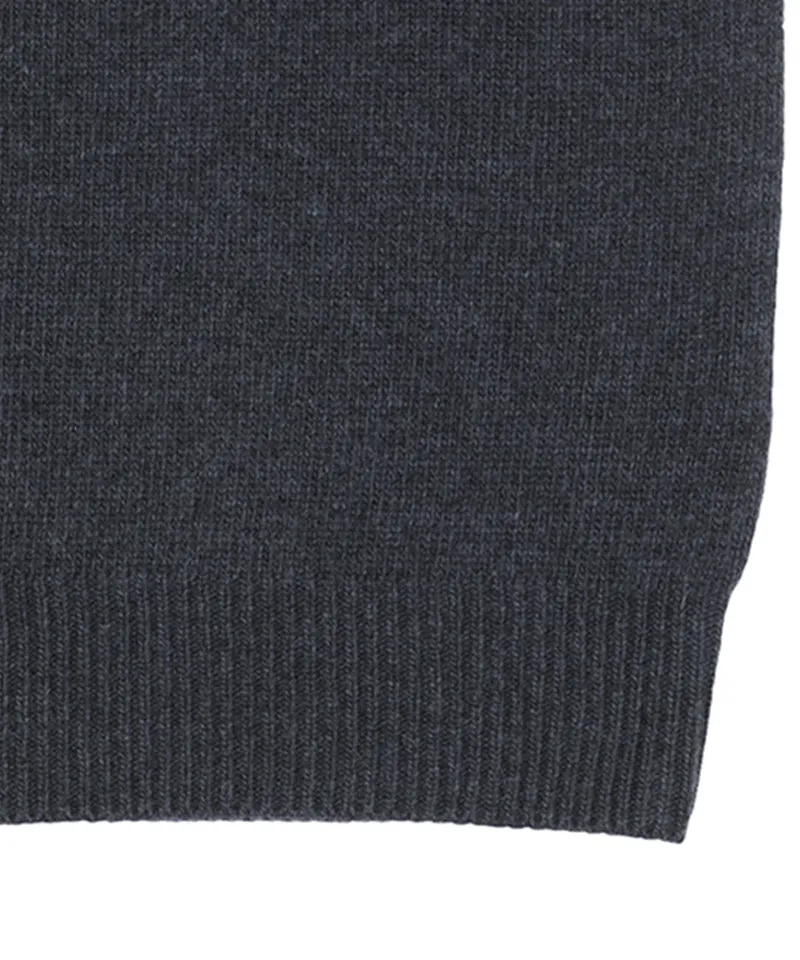 Monday Flow Logo Warm Knit Vest - Navy