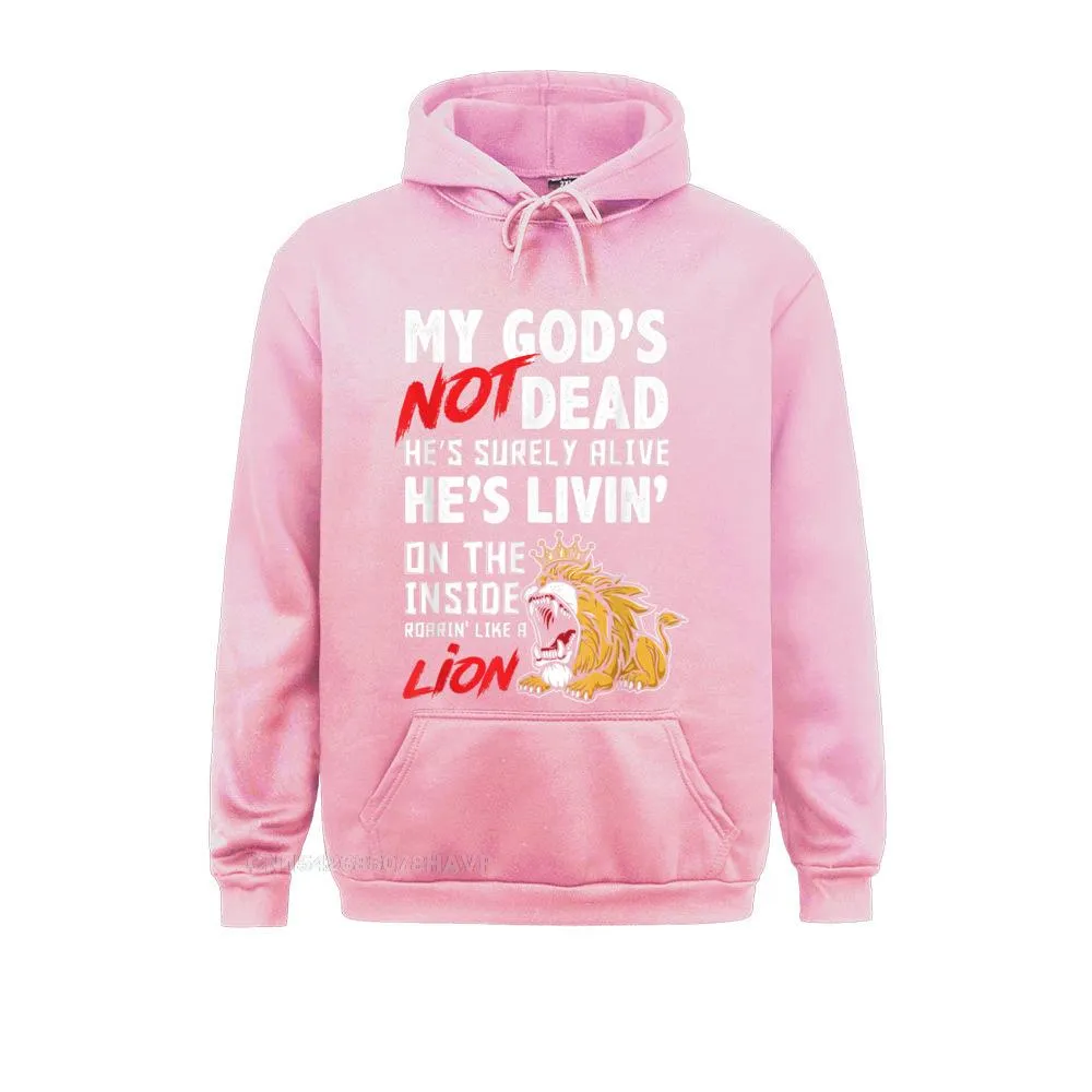 MY GOD IS NOT DEAD LION JESUS CHRIST CHRISTIAN FAITH HOODIE LONG SLEEVE HOODIES WOMEN&#39;S SWEATSHIRTS CASUAL HOODS  FASHION