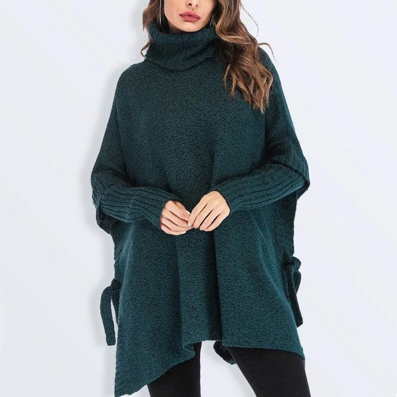 New Large Size Women's Turtleneck Sweater Loose Sweater Women's Knitwear