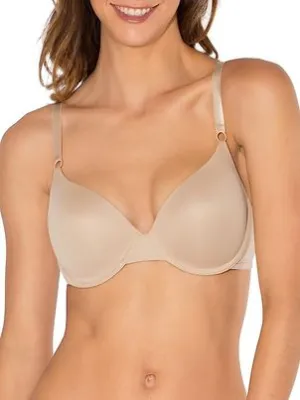New Women's Fruit Of The Loom Lightly Lined T-Shirt Bra in Beige Sz 38D