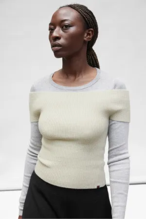 No 381 Libra Top in Cream