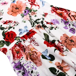 Off Shoulder Lace Flower Blouse