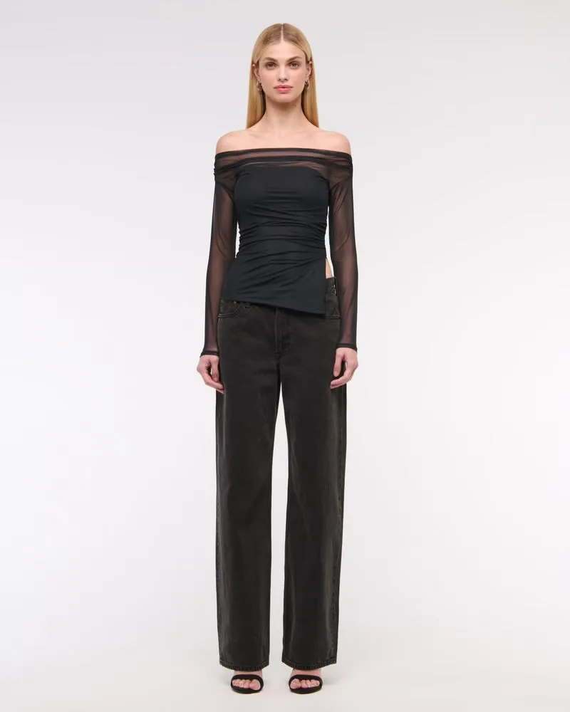 Off-The-Shoulder Draped Top