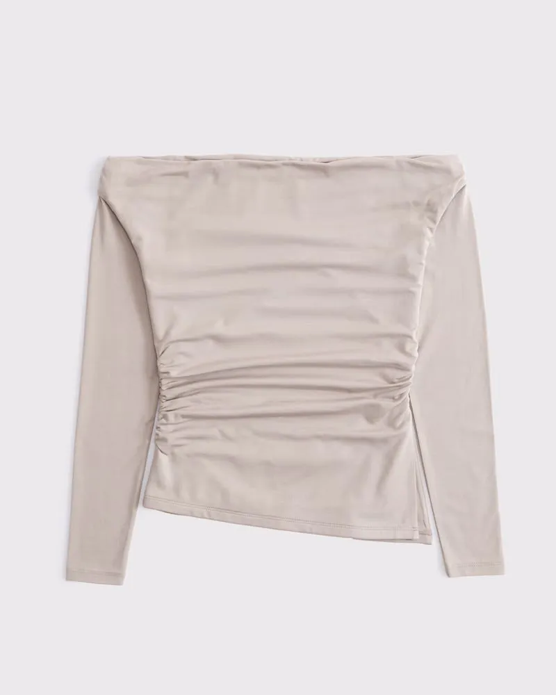Off-The-Shoulder Draped Top