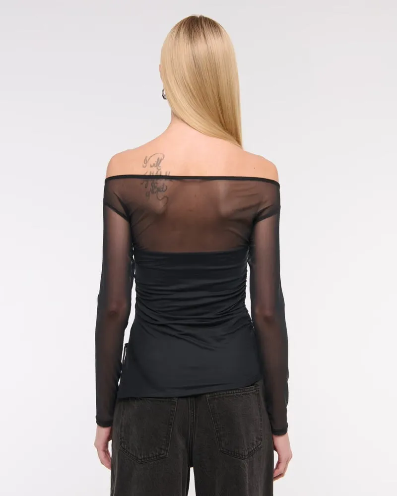 Off-The-Shoulder Draped Top
