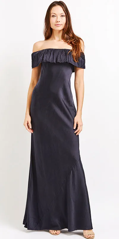 Off The Shoulder Dress Charmeuse