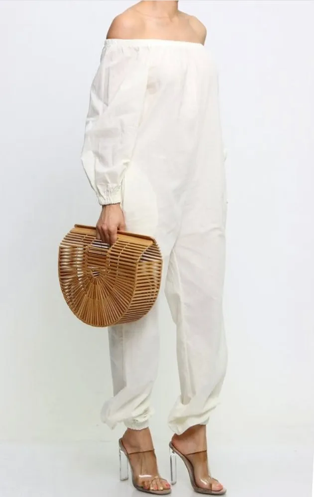 Off The Shoulder Jumpsuit