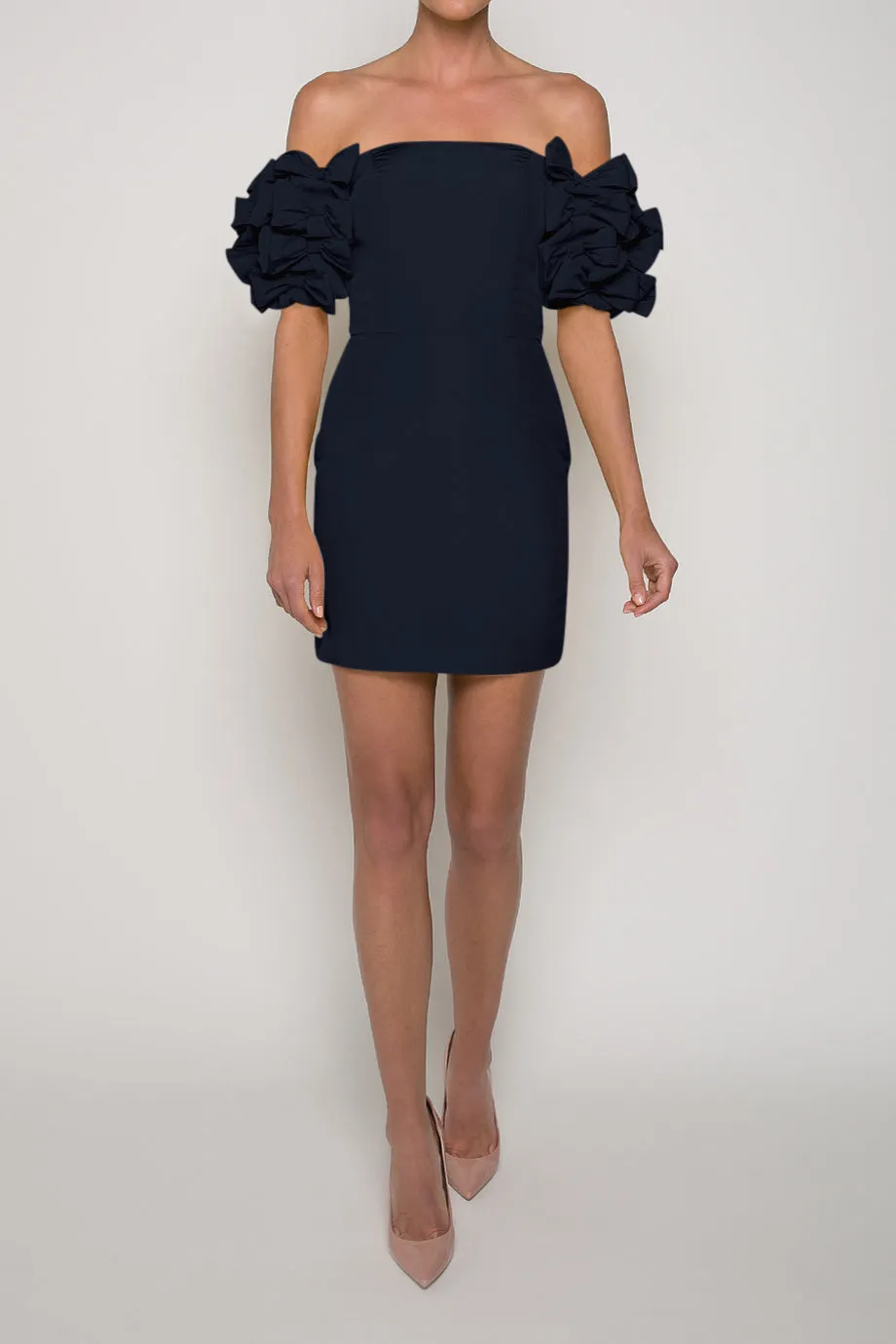 Olivia Silk Faille Mini Dress