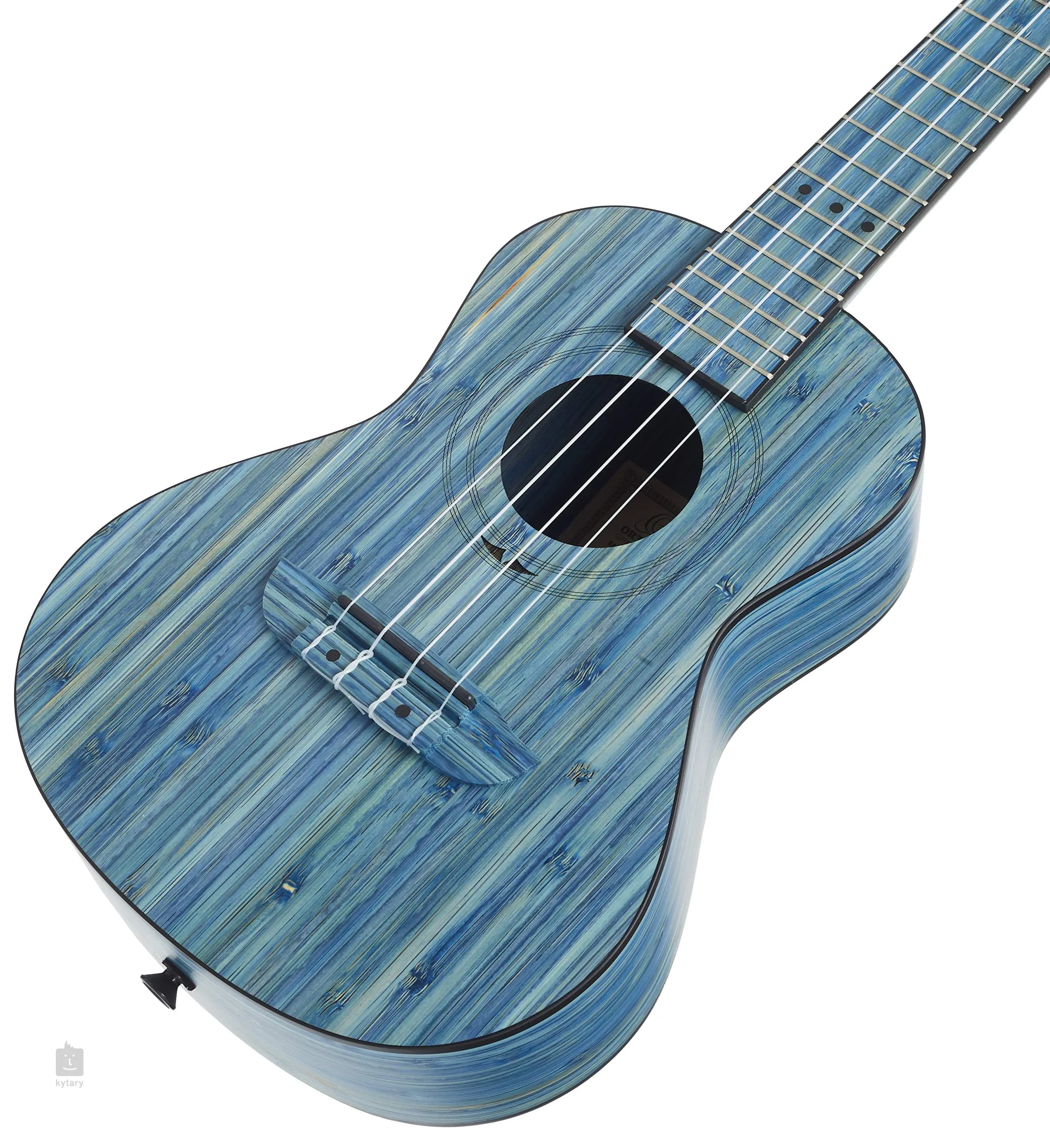 Ortega Bamboo Series Concert Ukulele  - Stone Washed Blue