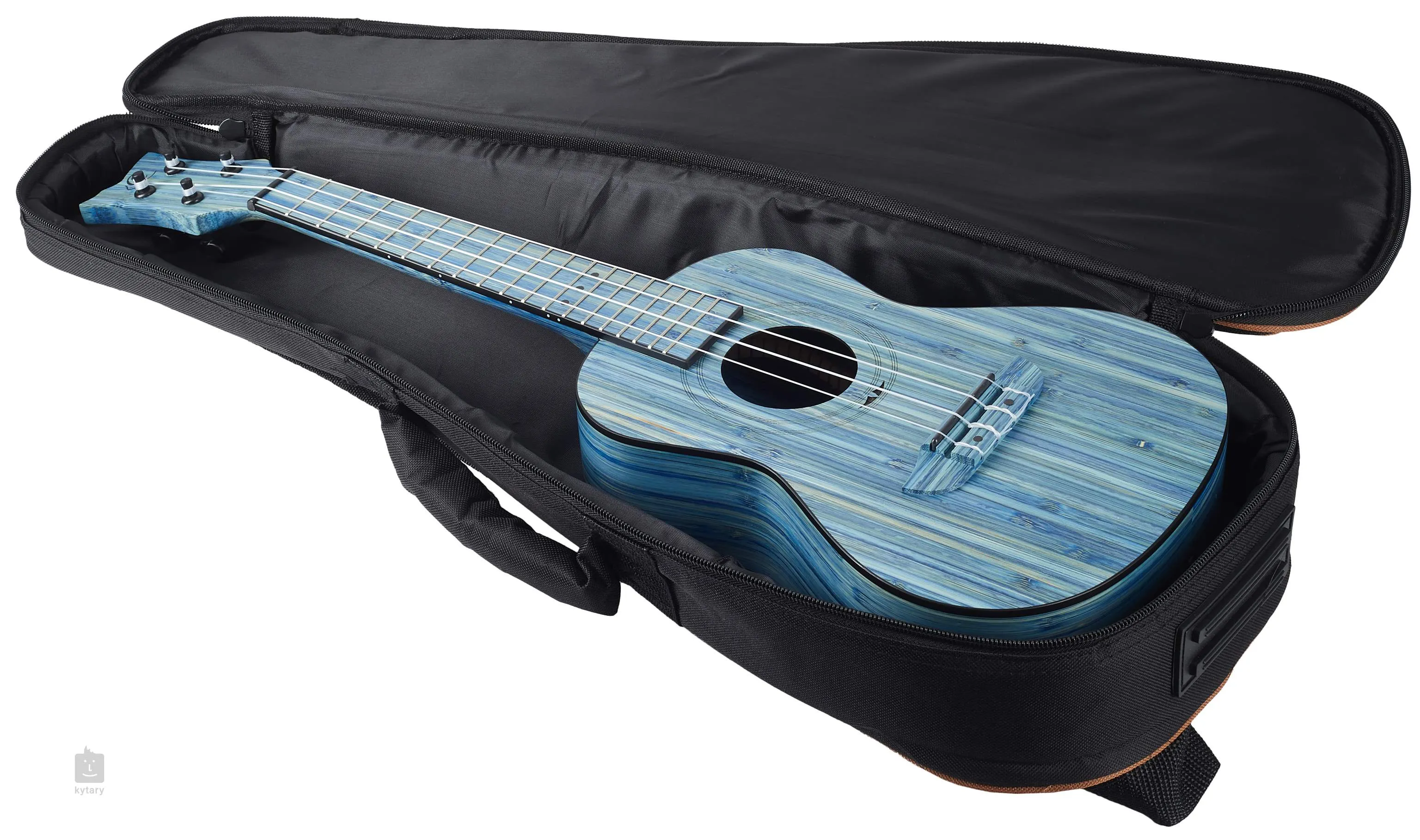 Ortega Bamboo Series Concert Ukulele  - Stone Washed Blue