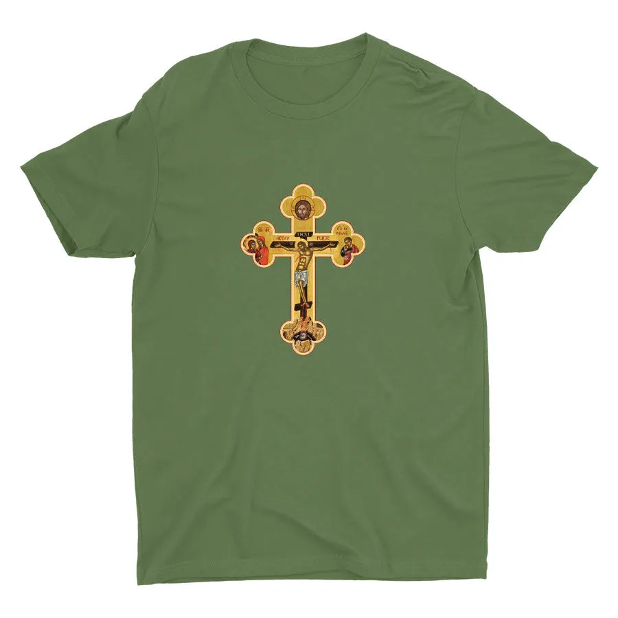 Orthodox Cross Icon Cotton Tee