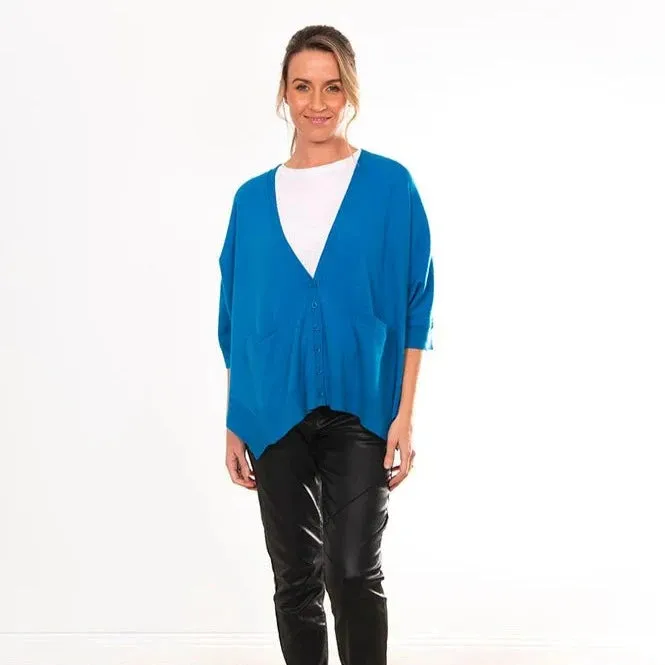 Oversized Cardigan - Electric Blue