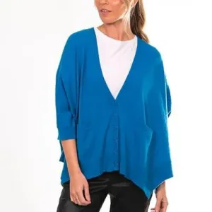 Oversized Cardigan - Electric Blue