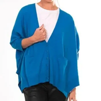 Oversized Cardigan - Electric Blue