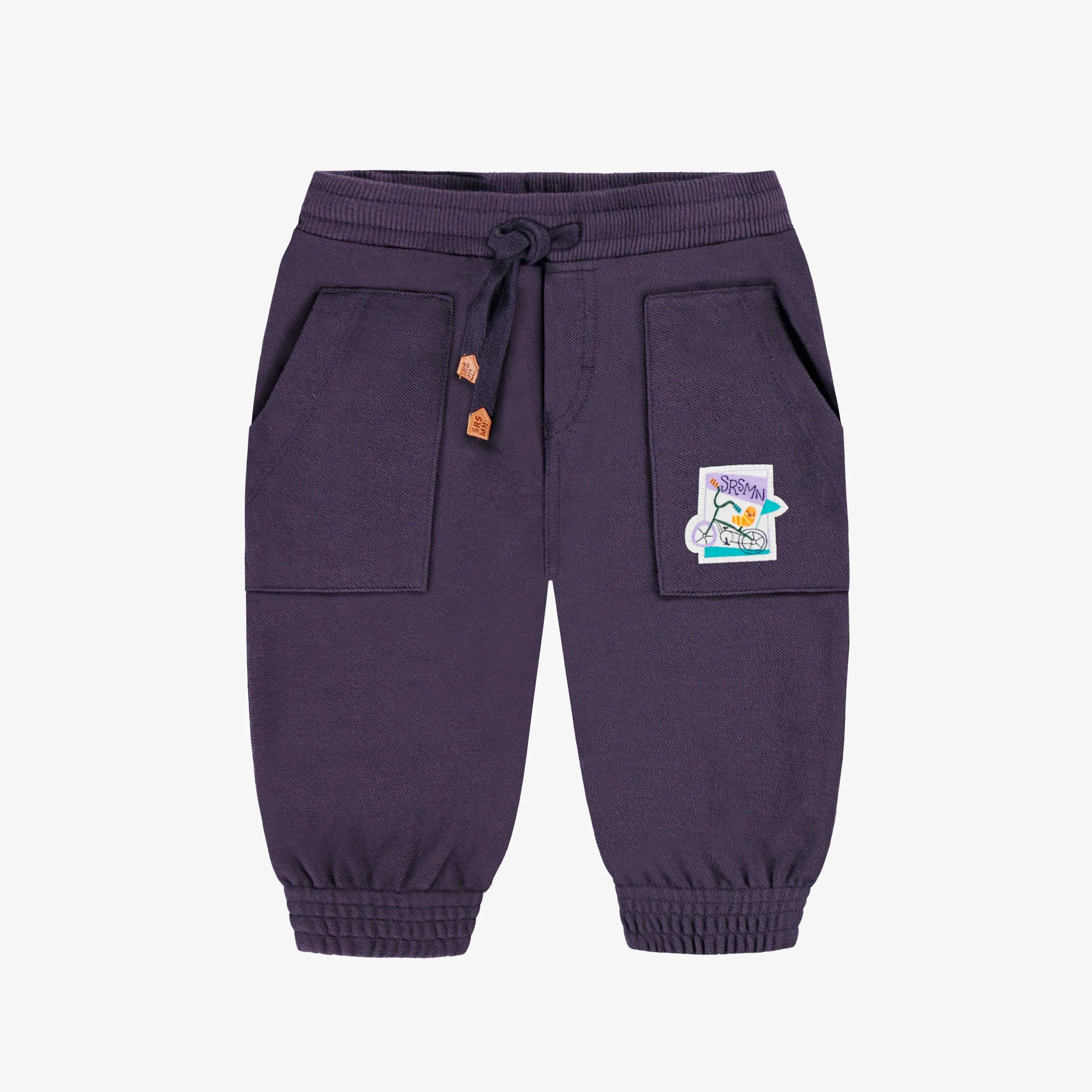 Pantalon prune en piqué, bébé || Plum pants in piqué, baby