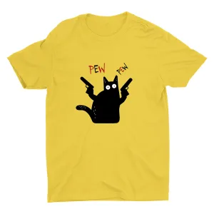 PEW PEW CAT Cotton Tee