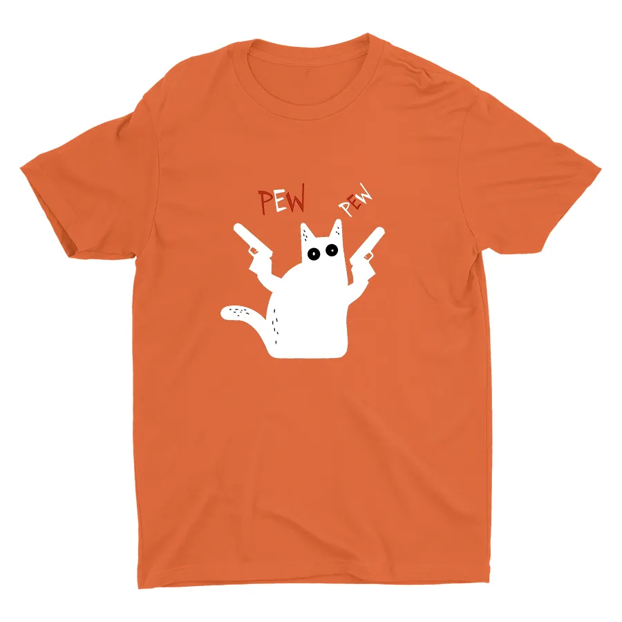 PEW PEW CAT Cotton Tee