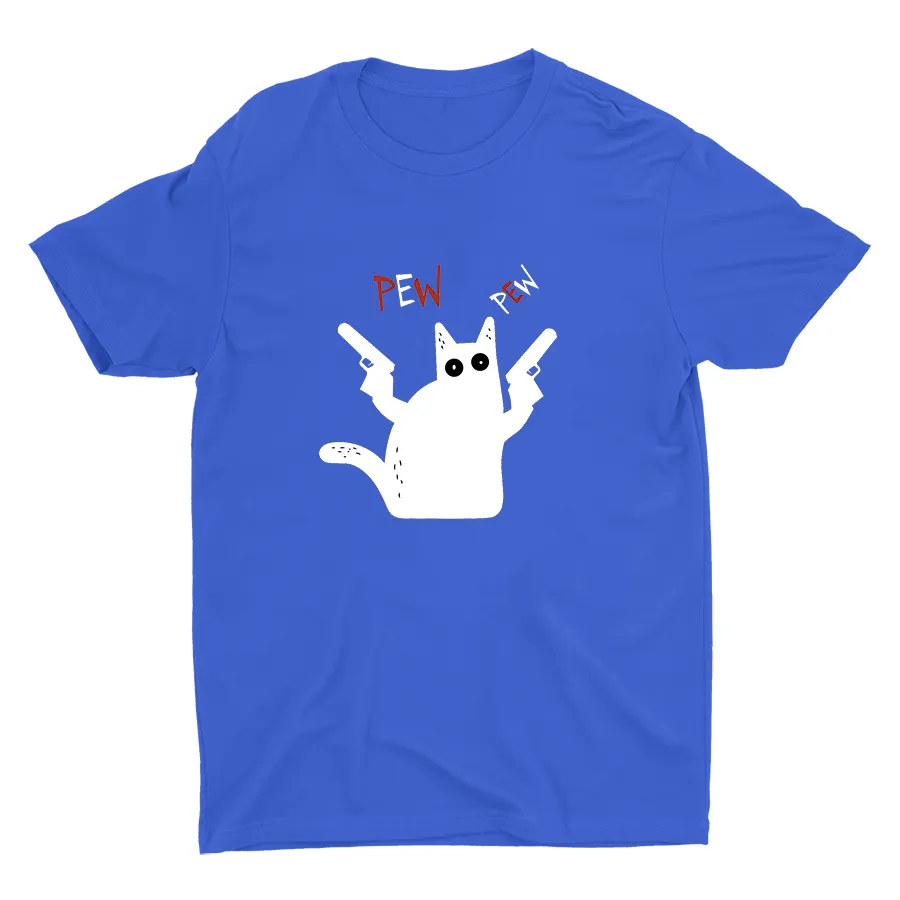 PEW PEW CAT Cotton Tee