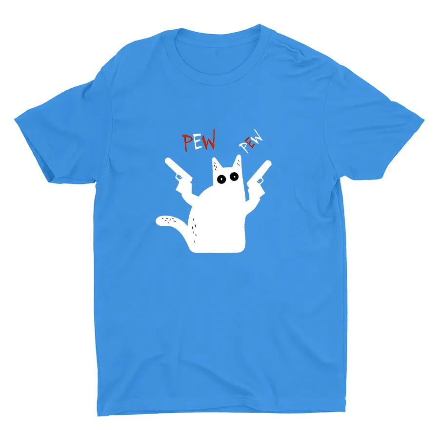 PEW PEW CAT Cotton Tee