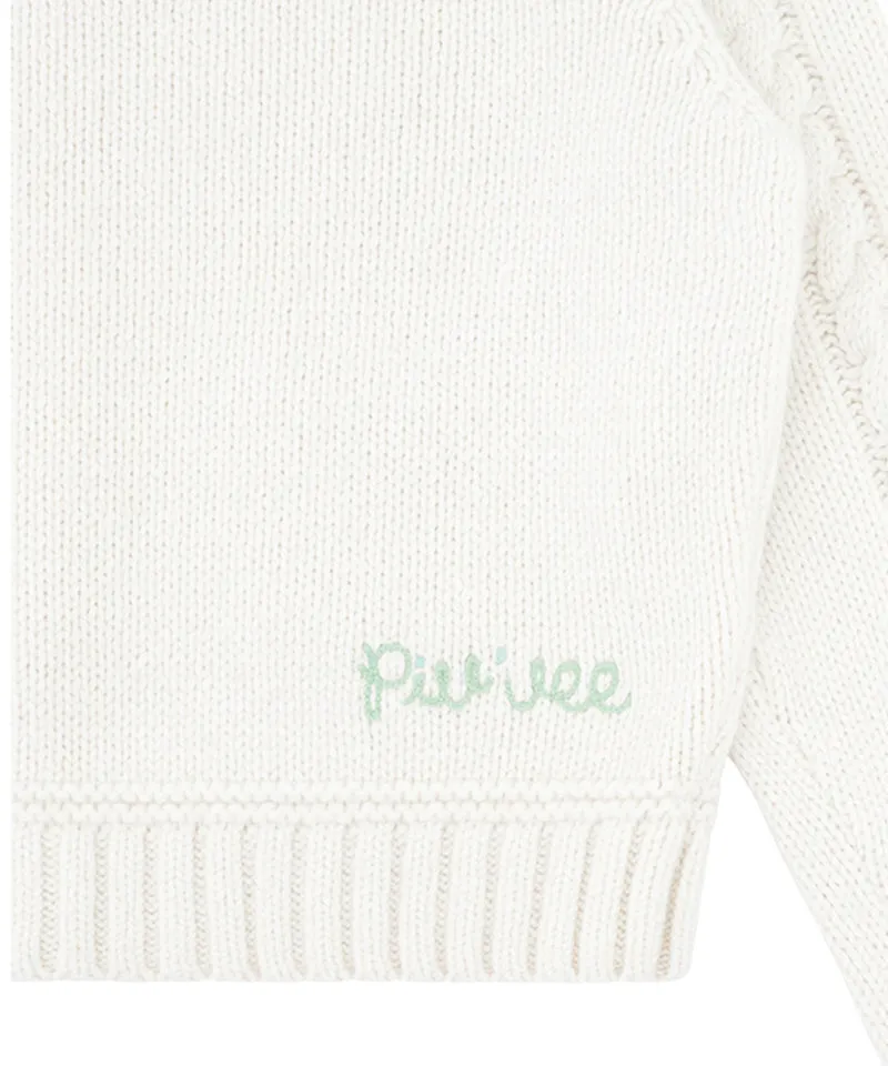 PIV'VEE Alpaca Knit Jumper - Cloud White