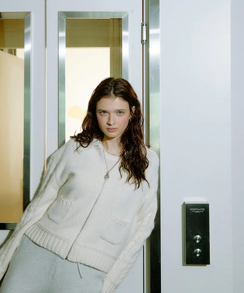 PIV'VEE Alpaca Knit Jumper - Cloud White