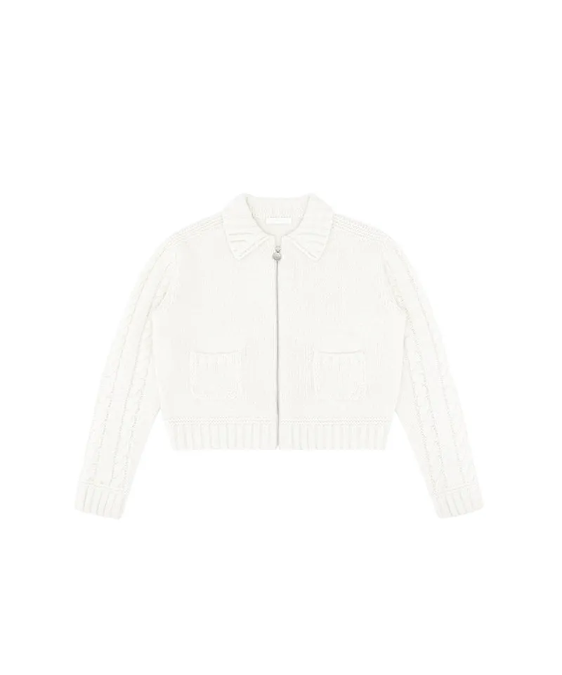 PIV'VEE Alpaca Knit Jumper - Cloud White