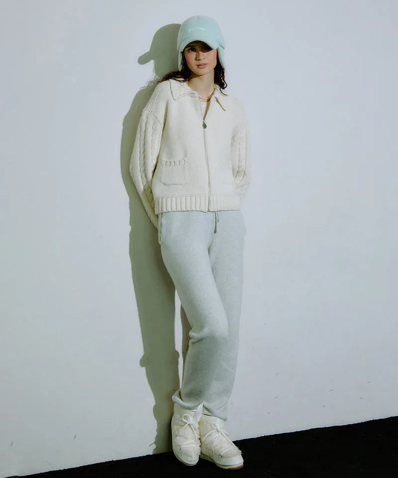 PIV'VEE Alpaca Knit Jumper - Cloud White