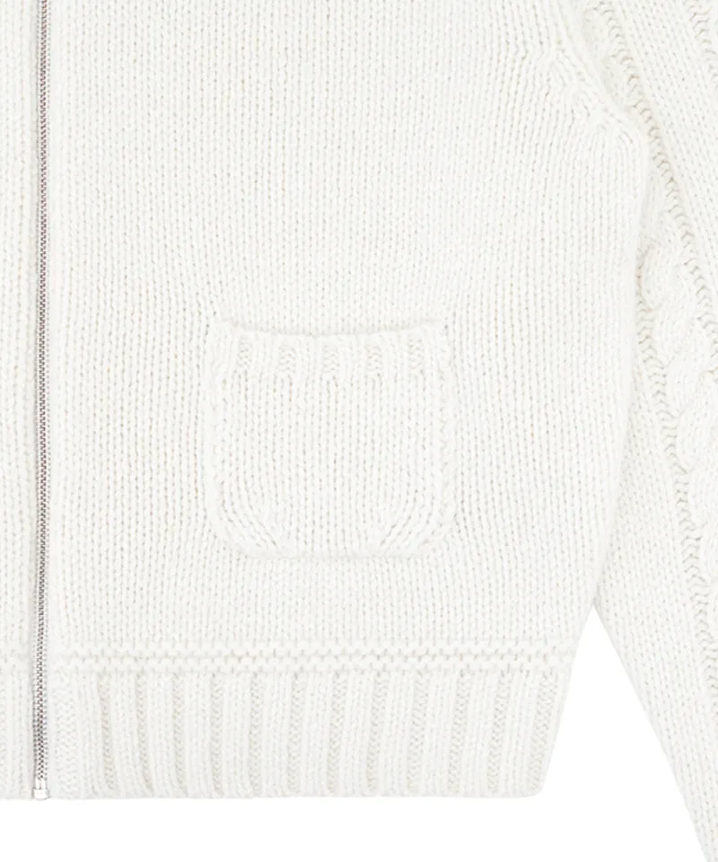 PIV'VEE Alpaca Knit Jumper - Cloud White