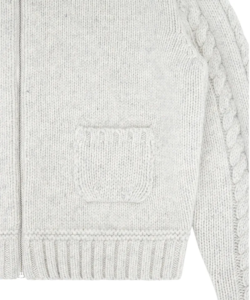 PIV'VEE Alpaca Knit Jumper - Snow Gray