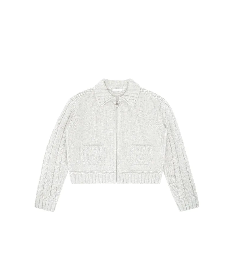 PIV'VEE Alpaca Knit Jumper - Snow Gray