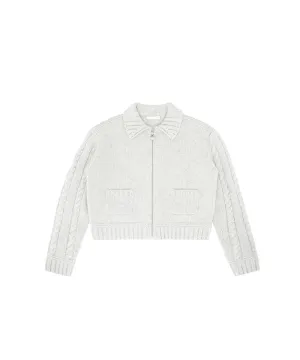 PIV'VEE Alpaca Knit Jumper - Snow Gray