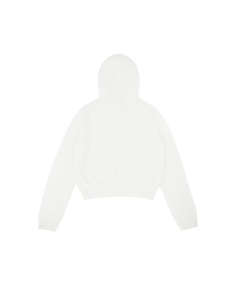 PIV'VEE Cashmere Hoodie - Pure Ivory