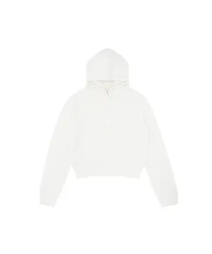 PIV'VEE Cashmere Hoodie - Pure Ivory