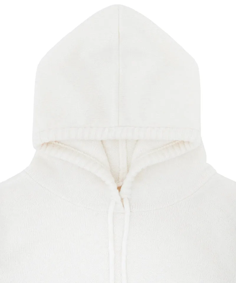 PIV'VEE Cashmere Hoodie - Pure Ivory