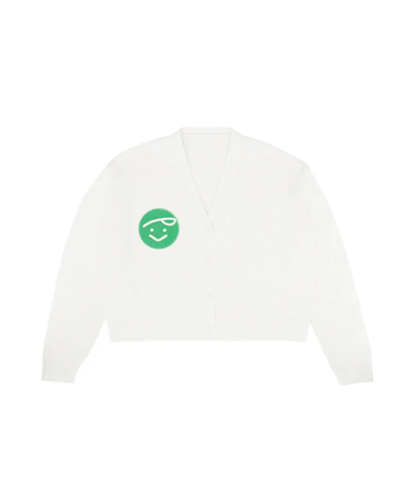 PIV'VEE Cotton Cardigan - Cloud White