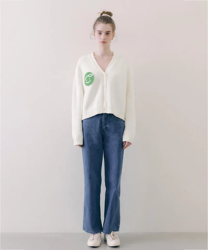 PIV'VEE Cotton Cardigan - Cloud White